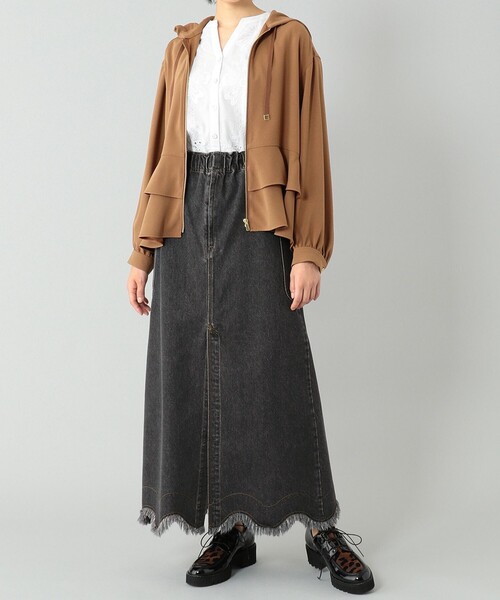 GRACE CONTINENTAL(グレースコンチネンタル)の「ライトペプラムジャケット(ブルゾン・レディース・ブラック/ブラウン・36)」の21枚目の写真