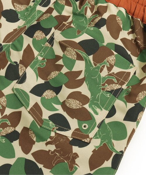 BREEZE（ブリーズ）の「/2柄トランクス水着 5分丈_UVカット（水着・キッズ・ブラウン/カーキ・90/100/110/120/130/140/150）」の4枚目の写真