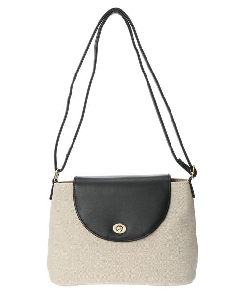 Green Parks(グリーンパークス)の「・コンビフラップショルダーバッグ*(ショルダーバッグ・レディース・ブラック/モカ/ベージュ・FREE)」の21枚目の写真