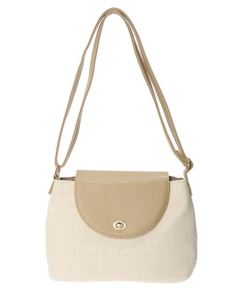 Green Parks(グリーンパークス)の「・コンビフラップショルダーバッグ*(ショルダーバッグ・レディース・ブラック/モカ/ベージュ・FREE)」の22枚目の写真