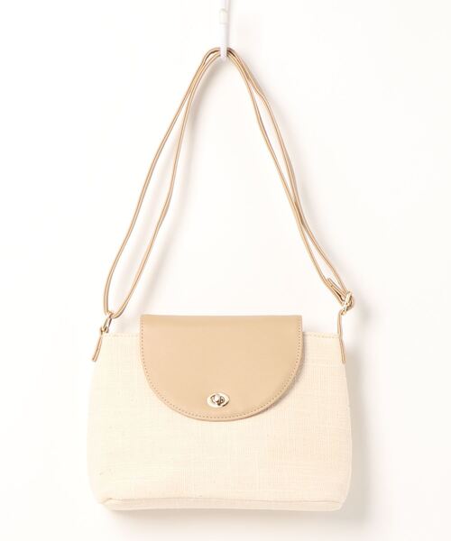 Green Parks(グリーンパークス)の「・コンビフラップショルダーバッグ*(ショルダーバッグ・レディース・ブラック/モカ/ベージュ・FREE)」の9枚目の写真