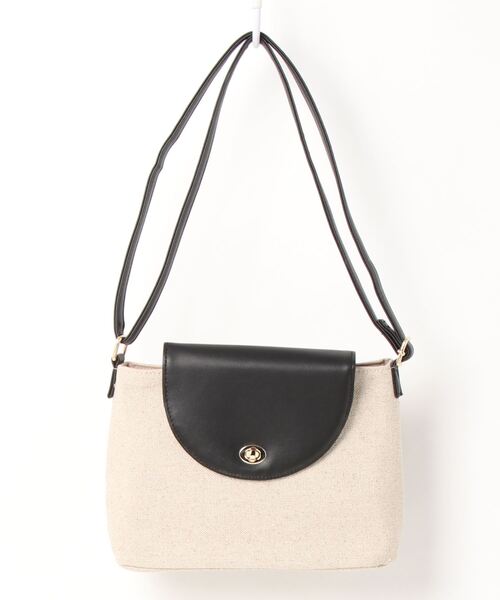 Green Parks(グリーンパークス)の「・コンビフラップショルダーバッグ*(ショルダーバッグ・レディース・ブラック/モカ/ベージュ・FREE)」の10枚目の写真