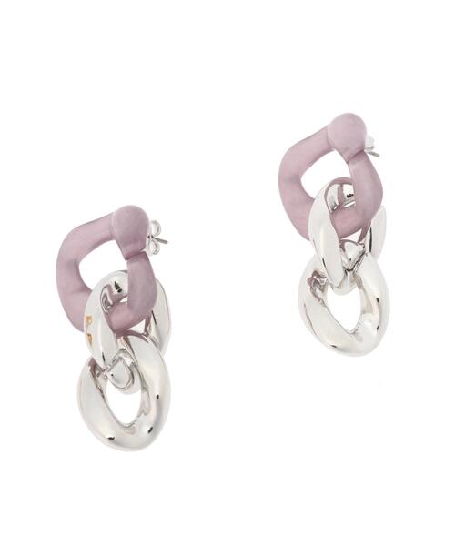 AMERICAN HOLIC（アメリカンホリック）の「アクリル&メタルチェーンピアス（ピアス（両耳用）・レディース・パープル/ブラウン/ベージュ・FREE）」の10枚目の写真