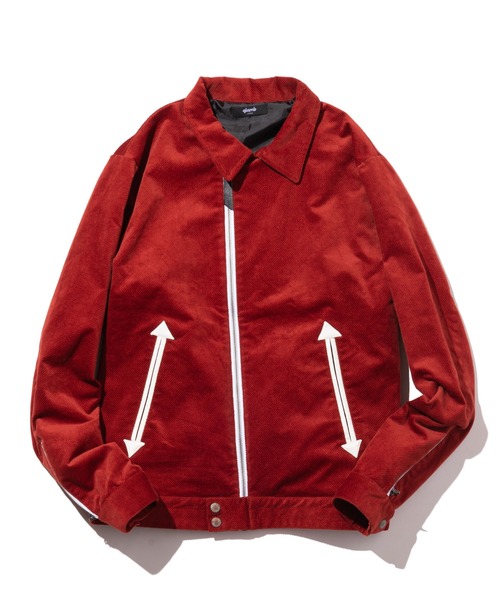 glamb（グラム）の「Corduroy collar riders / コーデュロイカラーライダース（ライダースジャケット・メンズ・レッド/ブラック・S/M/L）」の4枚目の写真