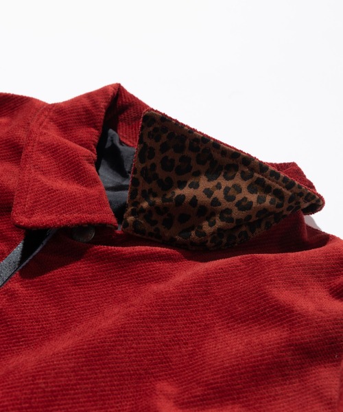 glamb（グラム）の「Corduroy collar riders / コーデュロイカラーライダース（ライダースジャケット・メンズ・レッド/ブラック・S/M/L）」の6枚目の写真