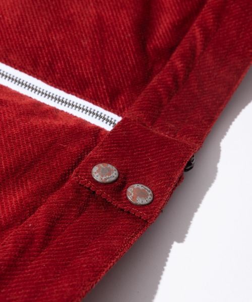 glamb（グラム）の「Corduroy collar riders / コーデュロイカラーライダース（ライダースジャケット・メンズ・レッド/ブラック・S/M/L）」の7枚目の写真