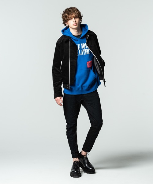 glamb（グラム）の「Corduroy collar riders / コーデュロイカラーライダース（ライダースジャケット・メンズ・レッド/ブラック・S/M/L）」の10枚目の写真