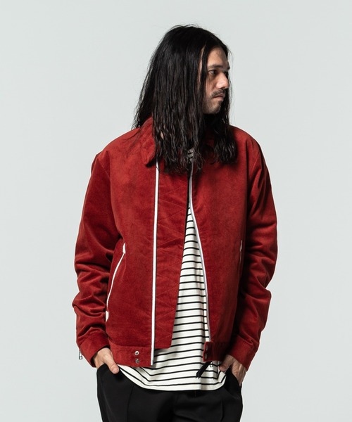 glamb（グラム）の「Corduroy collar riders / コーデュロイカラーライダース（ライダースジャケット・メンズ・レッド/ブラック・S/M/L）」の14枚目の写真