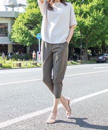 接触冷感テーパードパンツ