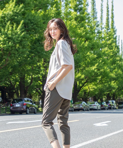 A/C DESIGN BY ALPHA CUBIC(エーシーデザインバイアルファキュービック)の「接触冷感テーパードパンツ(その他パンツ・レディース・ブラック/ネイビー/ピンク/カーキ・70/64/67)」の11枚目の写真