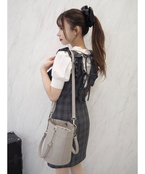 EATME（イートミー）の「フェイクレザーシュシュ（シュシュ・レディース・ブラック・FREE）」の3枚目の写真