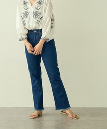 natural couture | 【大人ナチュ】ストレッチソフトフレアデニムパンツ(デニムパンツ)