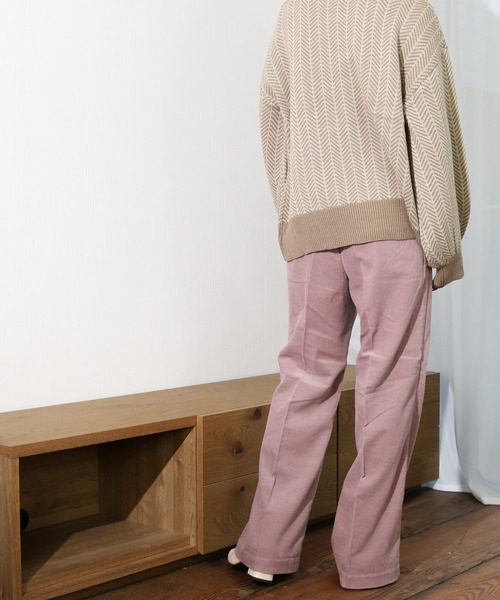 Lee(リー)の「Lee/リー 細畝コーデュロイ トラウザー フレアパンツ(その他パンツ・レディース・パープル/ブラウン・SMALL/MEDIUM)」の4枚目の写真
