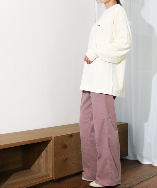 Lee(リー)の「Lee/リー 細畝コーデュロイ トラウザー フレアパンツ(その他パンツ・レディース・パープル/ブラウン・SMALL/MEDIUM)」の5枚目の写真