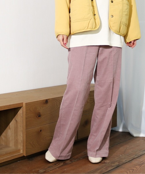 Lee(リー)の「Lee/リー 細畝コーデュロイ トラウザー フレアパンツ(その他パンツ・レディース・パープル/ブラウン・SMALL/MEDIUM)」の8枚目の写真