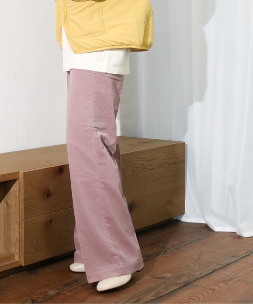 Lee(リー)の「Lee/リー 細畝コーデュロイ トラウザー フレアパンツ(その他パンツ・レディース・パープル/ブラウン・SMALL/MEDIUM)」の9枚目の写真