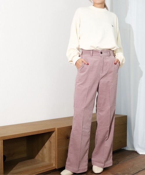 Lee(リー)の「Lee/リー 細畝コーデュロイ トラウザー フレアパンツ(その他パンツ・レディース・パープル/ブラウン・SMALL/MEDIUM)」の11枚目の写真
