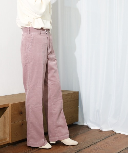 Lee(リー)の「Lee/リー 細畝コーデュロイ トラウザー フレアパンツ(その他パンツ・レディース・パープル/ブラウン・SMALL/MEDIUM)」の15枚目の写真