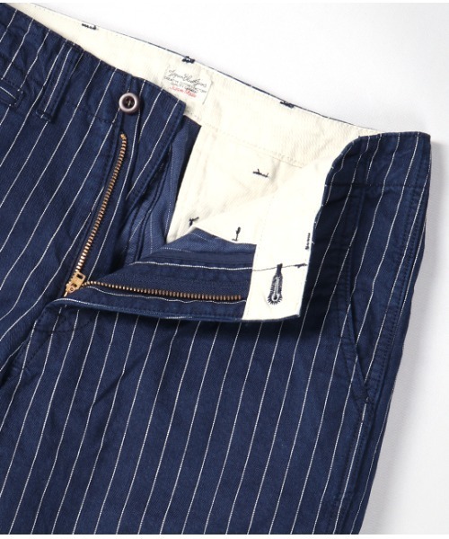 JAPAN BLUE JEANS（ジャパンブルージーンズ）の「ブルックリントラウザー / オールドヒッコリーストライプ（その他パンツ・メンズ・ストライプ・28inch/30inch/32inch/36inch）」の3枚目の写真