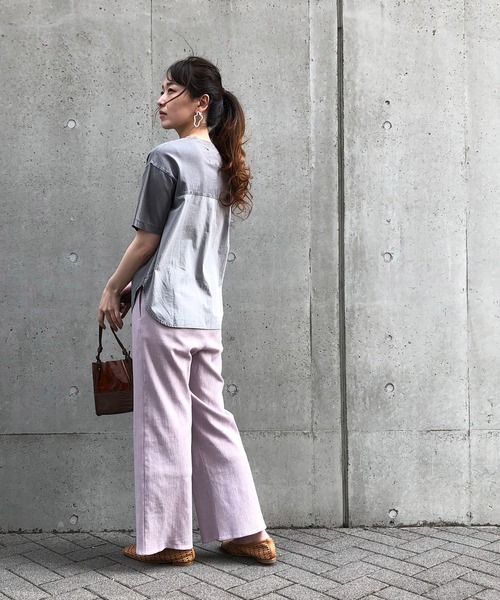 ONIGIRI（オニギリ）の「メッセージプリント　Ｔシャツ（Tシャツ/カットソー・レディース・ホワイト/カーキ/チャコール・FREE）」の9枚目の写真