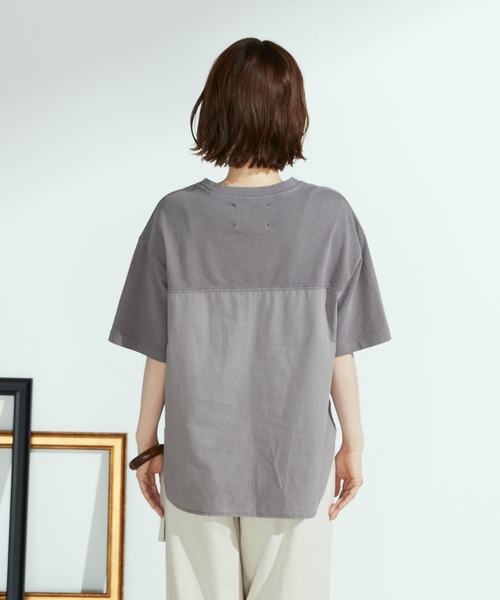 ONIGIRI（オニギリ）の「メッセージプリント　Ｔシャツ（Tシャツ/カットソー・レディース・ホワイト/カーキ/チャコール・FREE）」の21枚目の写真