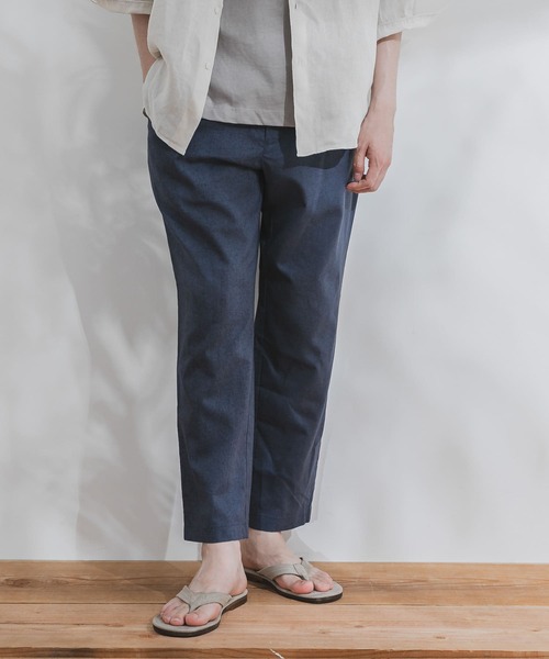 URBAN RESEARCH DOORS(アーバンリサーチドアーズ)の「リネンイージータックパンツ(その他パンツ・メンズ・ダークブラウン/アイボリー/グリーン系その他/グレー系その他・40/38/36)」の5枚目の写真