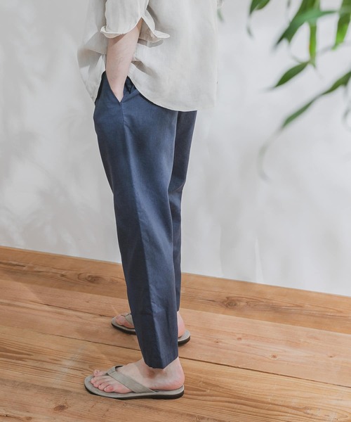 URBAN RESEARCH DOORS(アーバンリサーチドアーズ)の「リネンイージータックパンツ(その他パンツ・メンズ・ダークブラウン/アイボリー/グリーン系その他/グレー系その他・40/38/36)」の11枚目の写真