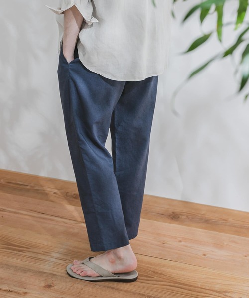 URBAN RESEARCH DOORS(アーバンリサーチドアーズ)の「リネンイージータックパンツ(その他パンツ・メンズ・ダークブラウン/アイボリー/グリーン系その他/グレー系その他・40/38/36)」の8枚目の写真