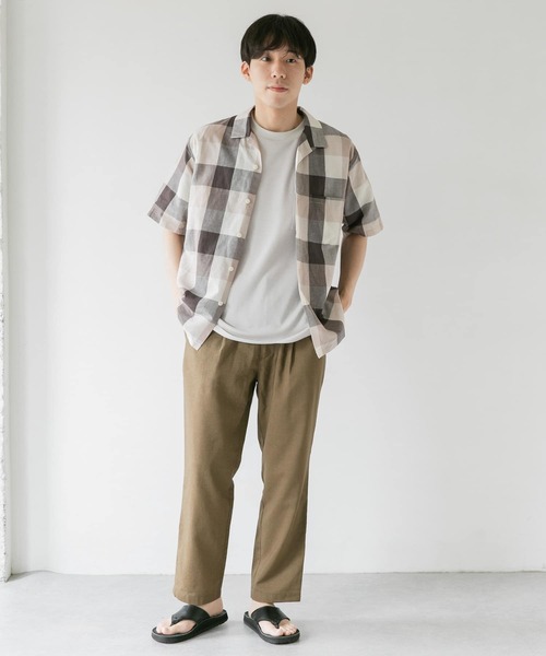 URBAN RESEARCH DOORS(アーバンリサーチドアーズ)の「リネンイージータックパンツ(その他パンツ・メンズ・ダークブラウン/アイボリー/グリーン系その他/グレー系その他・40/38/36)」の14枚目の写真