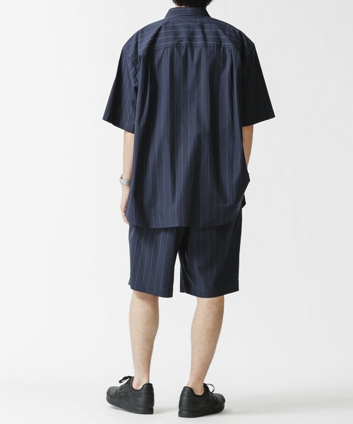 NANO universe（ナノユニバース）の「タイプライタービッグシャツセットアップ（シャツ/ブラウス・メンズ・チャコール/ベージュ/その他1・S/M/L）」の5枚目の写真