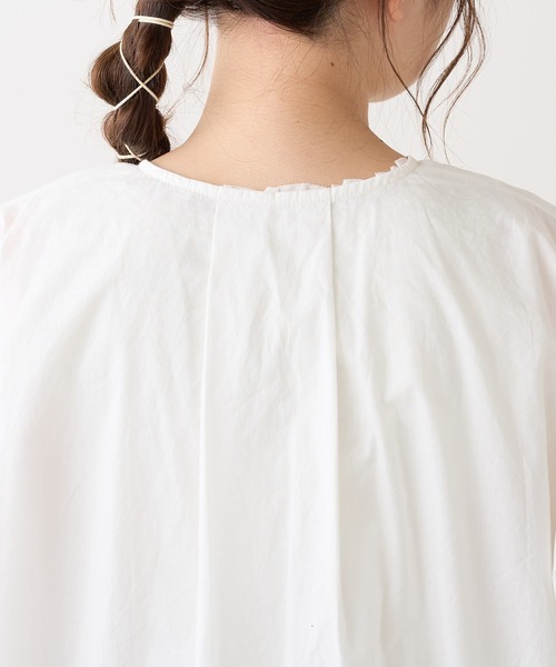 PUAL CE CIN（ピュアルセシン）の「タイプライターワンポイント刺繍ブラウス（シャツ/ブラウス・レディース・ブラウン/イエロー/アイボリー/スミクロ・FREE）」の11枚目の写真