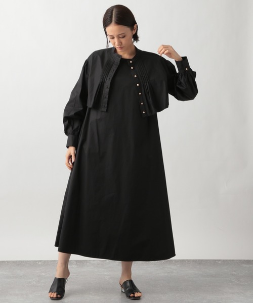 Ezick(エジック)の「【人気WEARISTA別注】タイプライターブラウス付きワンピース(ワンピース・レディース・ホワイト/ブラック・FREE)」の18枚目の写真