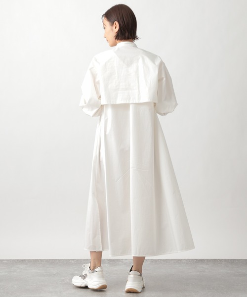 Ezick(エジック)の「【人気WEARISTA別注】タイプライターブラウス付きワンピース(ワンピース・レディース・ホワイト/ブラック・FREE)」の15枚目の写真