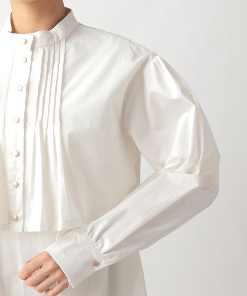 Ezick(エジック)の「【人気WEARISTA別注】タイプライターブラウス付きワンピース(ワンピース・レディース・ホワイト/ブラック・FREE)」の5枚目の写真