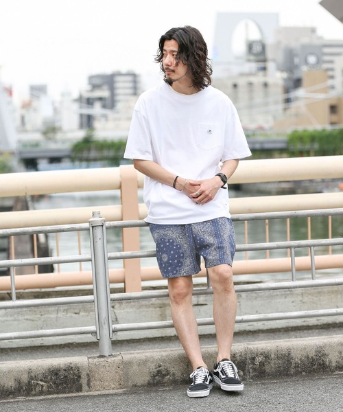 URBAN RESEARCH Sonny Label（アーバンリサーチサニーレーベル）の「バンダナ柄イージーショーツ（その他パンツ・メンズ・ベージュ/ライトブルー・MEDIUM/LARGE）」の16枚目の写真