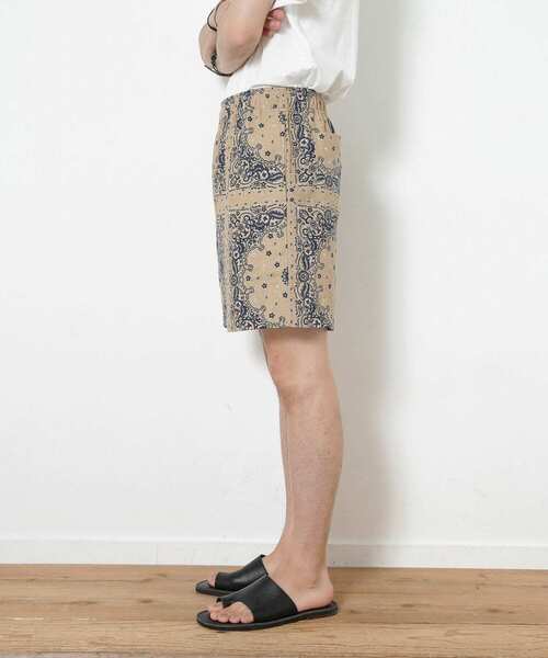 URBAN RESEARCH Sonny Label（アーバンリサーチサニーレーベル）の「バンダナ柄イージーショーツ（その他パンツ・メンズ・ベージュ/ライトブルー・MEDIUM/LARGE）」の21枚目の写真