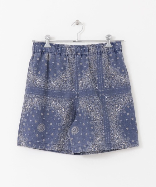 URBAN RESEARCH Sonny Label（アーバンリサーチサニーレーベル）の「バンダナ柄イージーショーツ（その他パンツ・メンズ・ベージュ/ライトブルー・MEDIUM/LARGE）」の4枚目の写真