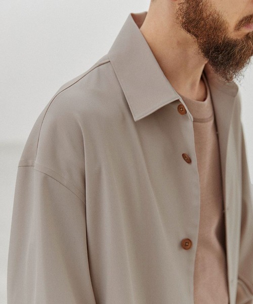 LIDNM（リドム）の「CUPRO RATINE SHIRT JK（シャツ/ブラウス）」 - WEAR