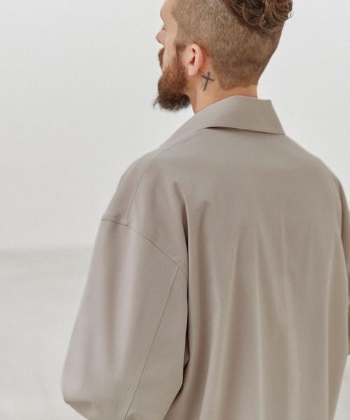 CUPRO RATINE SHIRT JK    LIDNM Ｍサイズ LIDNM（リドム）の「CUPRO RATINE SHIRT JK（シャツ/ブラウス）」 - WEAR