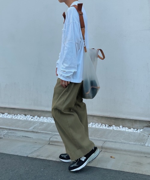セール】center press wide slacks（スラックス）｜SENSION