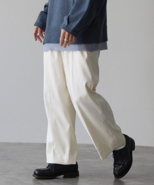 セール】center press wide slacks（スラックス）｜SENSION