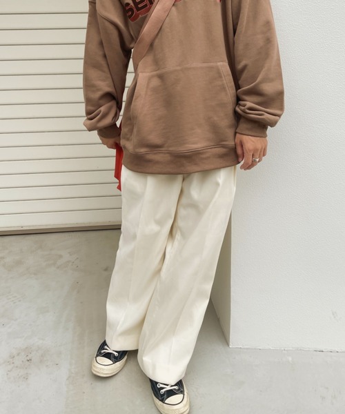セール】center press wide slacks（スラックス）｜SENSION