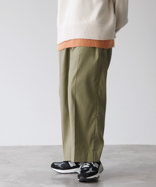 セール】center press wide slacks（スラックス）｜SENSION