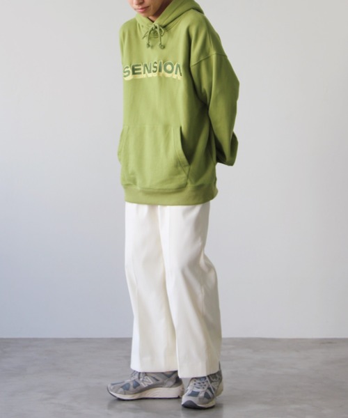 SENSION(センション)の「center press wide slacks(スラックス・メンズ・オフホワイト/ライトカーキ/ターコイズブルー・S/M/L)」の20枚目の写真