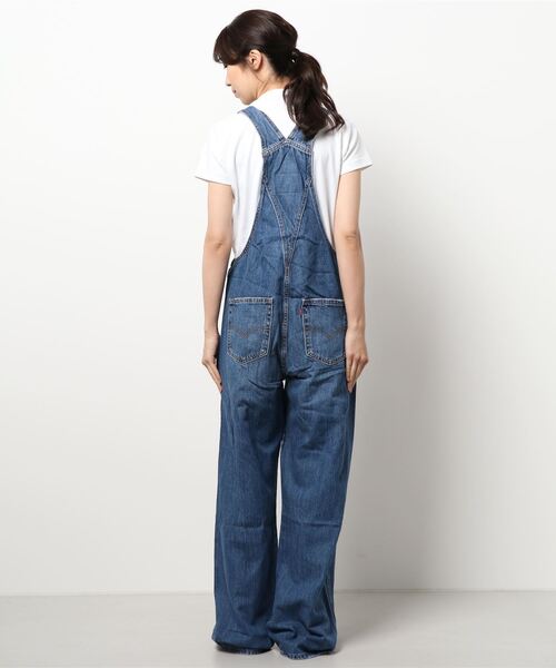Levi's RED TAB（リーバイスレッドタブ）の「【Levi's RED TAB】LOOSE OVERALL / リーバイス ルーズ オーバーオール（サロペット/オーバーオール・レディース・ブルー・SMALL）」の3枚目の写真