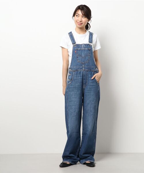 Levi's RED TAB（リーバイスレッドタブ）の「【Levi's RED TAB】LOOSE OVERALL / リーバイス ルーズ オーバーオール（サロペット/オーバーオール・レディース・ブルー・SMALL）」の5枚目の写真