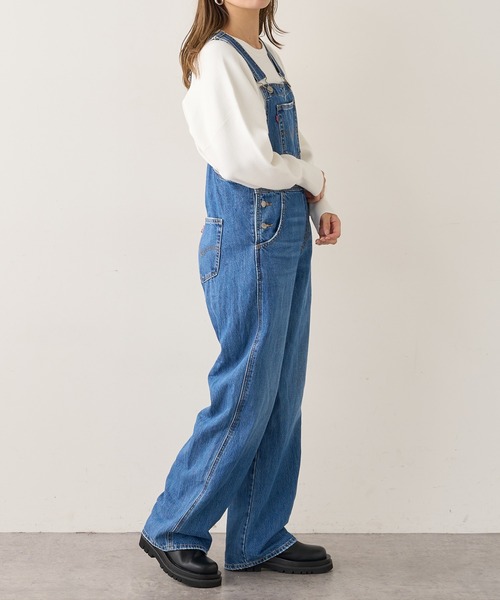 Levi's RED TAB（リーバイスレッドタブ）の「【Levi's RED TAB】LOOSE OVERALL / リーバイス ルーズ オーバーオール（サロペット/オーバーオール・レディース・ブルー・SMALL）」の6枚目の写真