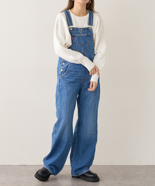 Levi's RED TAB（リーバイスレッドタブ）の「【Levi's RED TAB】LOOSE OVERALL / リーバイス ルーズ オーバーオール（サロペット/オーバーオール・レディース・ブルー・SMALL）」の4枚目の写真