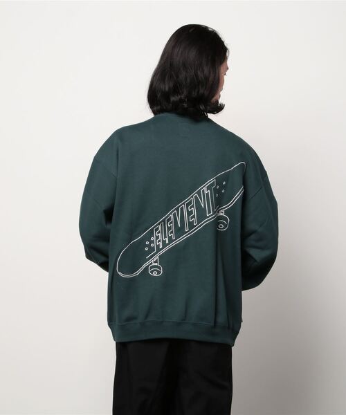 ELEMENT(エレメント)の「ELEMENT/エレメント ビッグシルエット バックプリントスウェット BB022-023(スウェット・メンズ・ブラック/グリーン/ホワイト・L/M/XL)」の6枚目の写真
