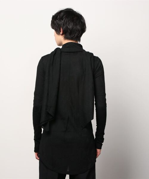 kiryuyrik(キリュウキリュウ)の「StoalCardigan(カーディガン/ボレロ・メンズ・ブラック・SMALL/MEDIUM)」の3枚目の写真